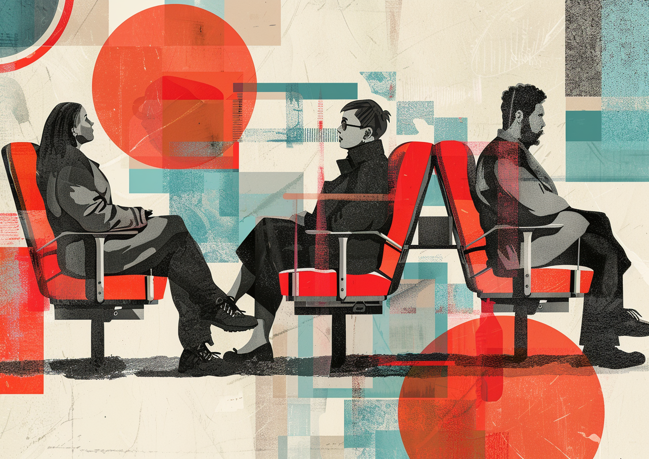Illustration of a patient waiting